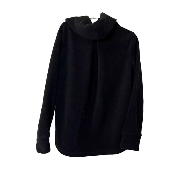 Old Navy Active Girls Black Fleece Pullover Size Small 6/7 Turtleneck Top Winter - Picture 2 of 3